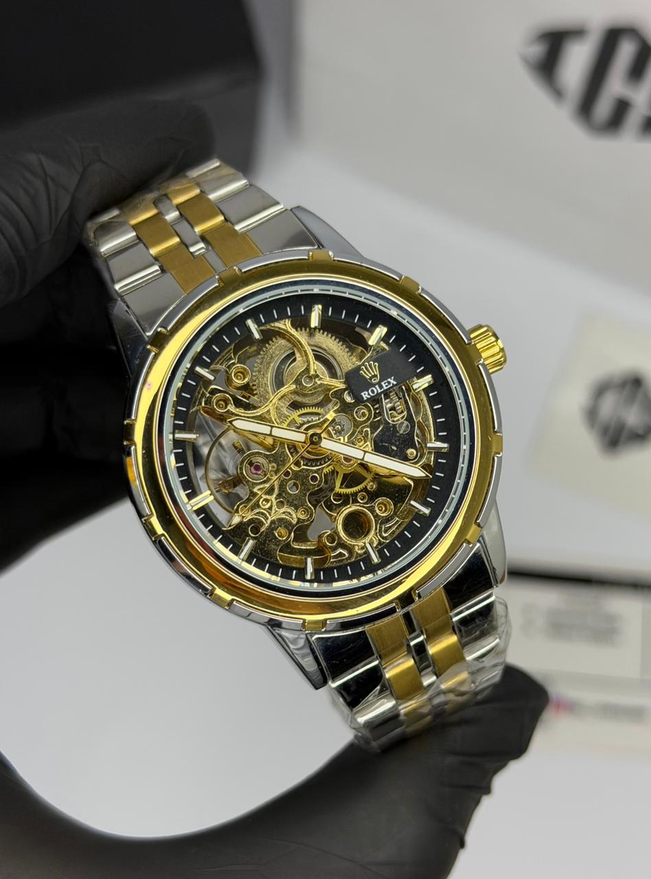Rolex Skeleton Two-Tone Automatic Watch