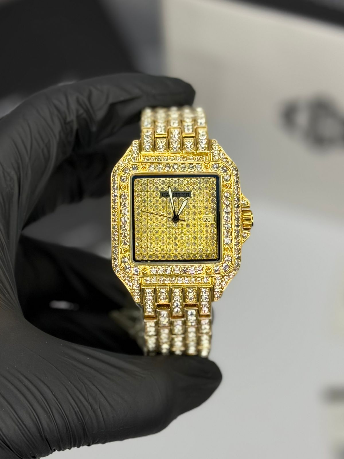Cartier Panthère Iced Out – Full Yellow Gold Diamond Pavé