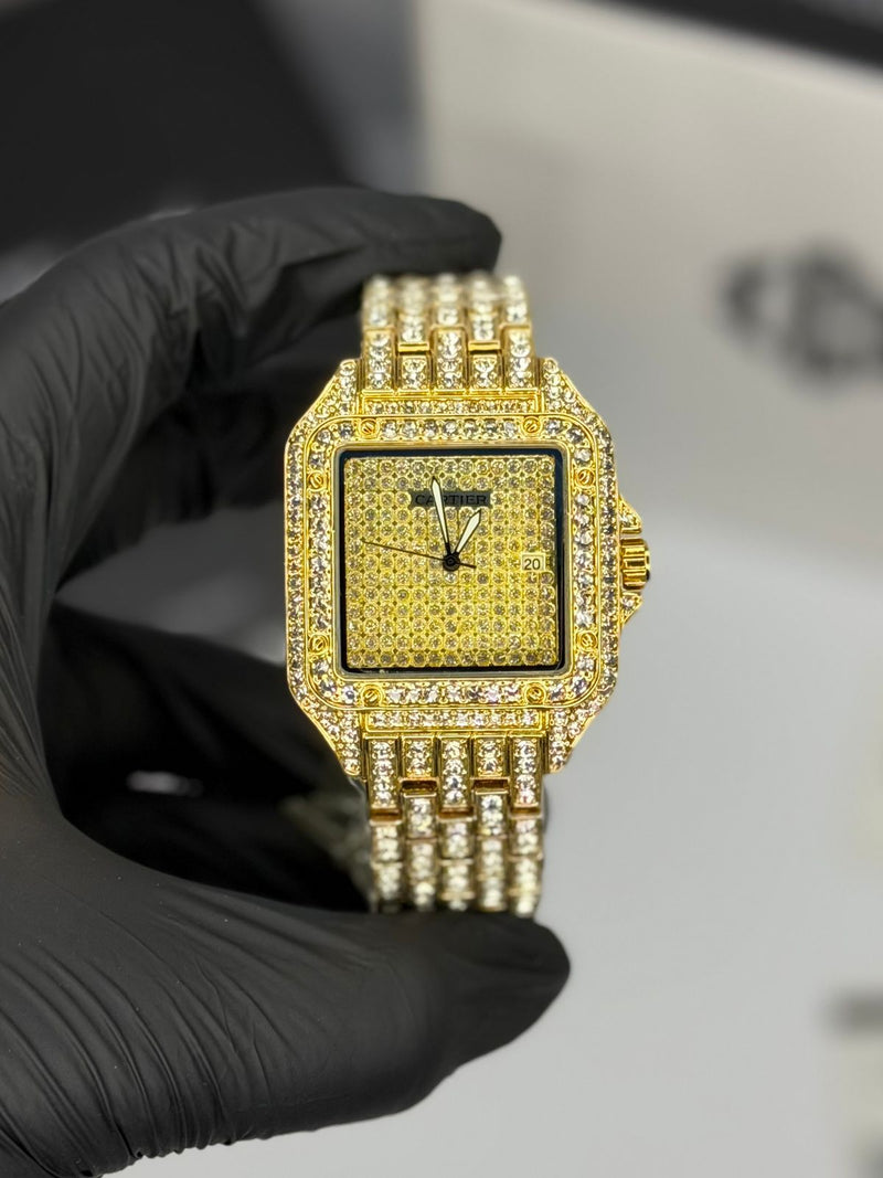 Cartier Panthère Iced Out – Full Yellow Gold Diamond Pavé